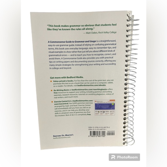 EUC A Commonsense Guide to Grammar and Usage Book - Picture 2 of 3